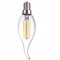 Лампа светодиодная нитевидная прозрачная свеча на ветру CW35 7Вт 4000К Е14 Фарлайт