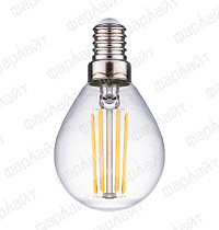 Лампа светодиодная нитевидная прозрачная шар G45 7Вт 2700К Е14 Фарлайт